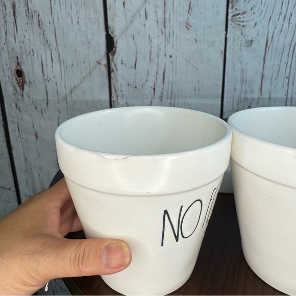 RAE DUN 4 piece set ceramics planters 3 planters and a tray perfect for herbs - Picture 9 of 16